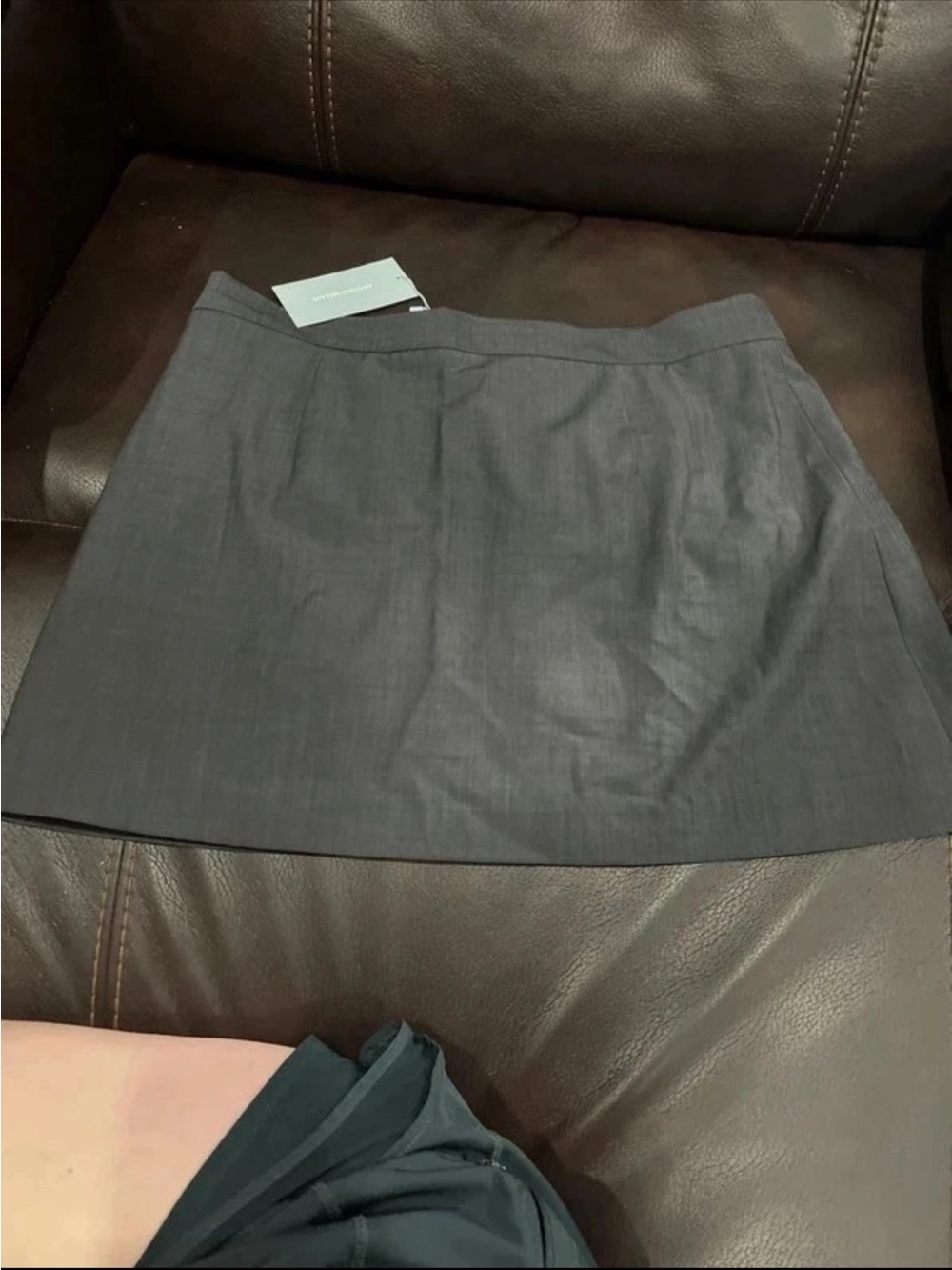 ANTONIO MELANI Dark Gray Mini Skirt